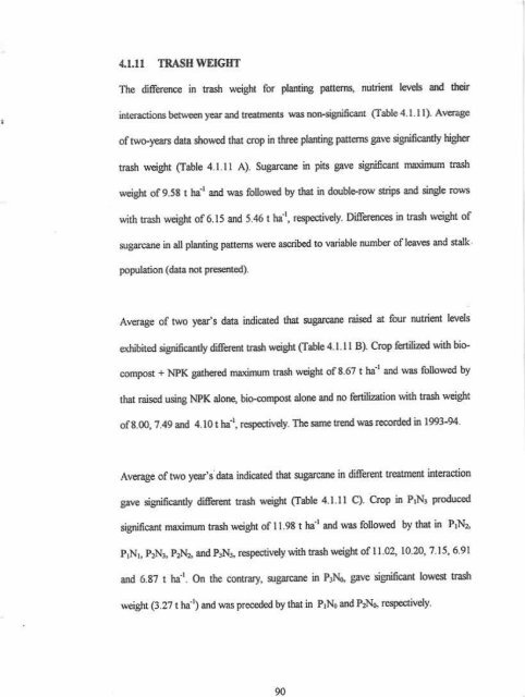 IMPACT OF PIIIMING PATTENNS AND NUTRIENT MANAGf,,MENT ...