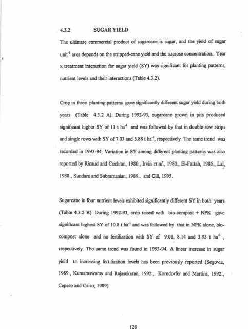 IMPACT OF PIIIMING PATTENNS AND NUTRIENT MANAGf,,MENT ...