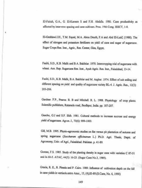 IMPACT OF PIIIMING PATTENNS AND NUTRIENT MANAGf,,MENT ...