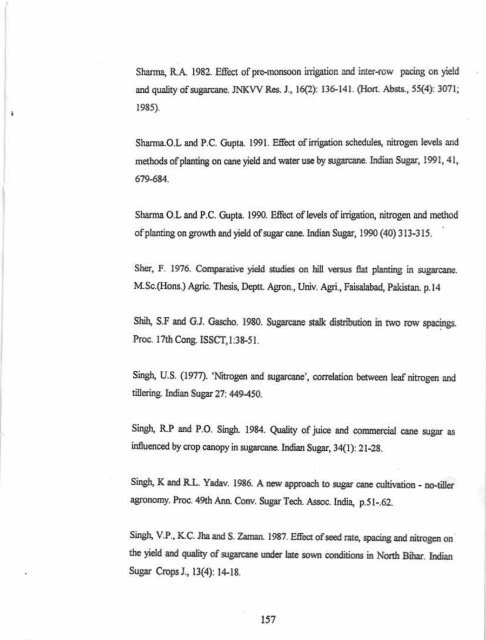 IMPACT OF PIIIMING PATTENNS AND NUTRIENT MANAGf,,MENT ...