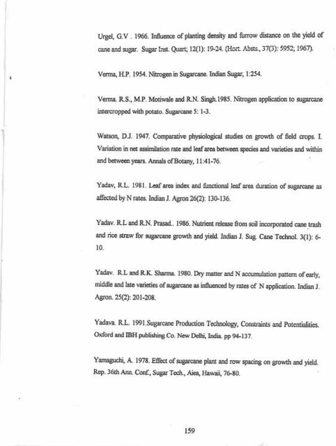 IMPACT OF PIIIMING PATTENNS AND NUTRIENT MANAGf,,MENT ...