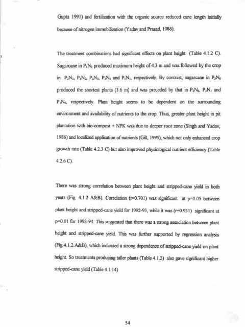 IMPACT OF PIIIMING PATTENNS AND NUTRIENT MANAGf,,MENT ...