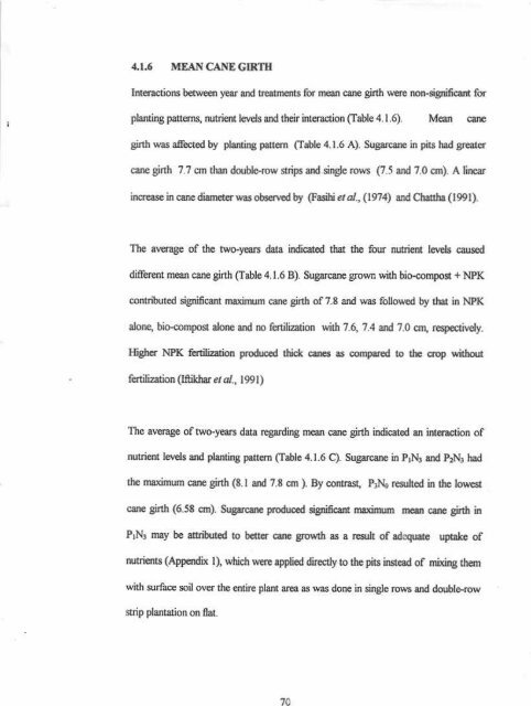 IMPACT OF PIIIMING PATTENNS AND NUTRIENT MANAGf,,MENT ...