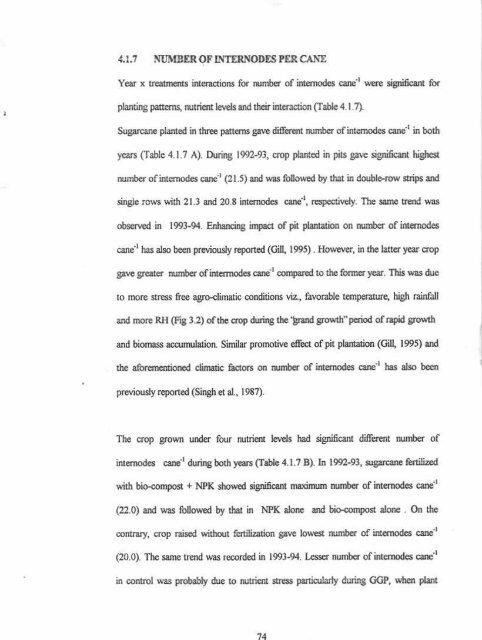 IMPACT OF PIIIMING PATTENNS AND NUTRIENT MANAGf,,MENT ...