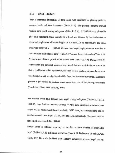 IMPACT OF PIIIMING PATTENNS AND NUTRIENT MANAGf,,MENT ...