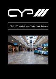 LCD & LED Multi-Screen Video Wall Systems - CIE-Group