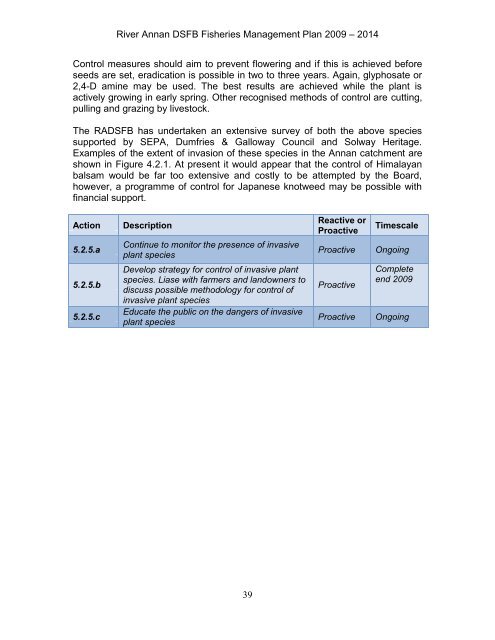 Annan Fishery Management Plan - RAFTS