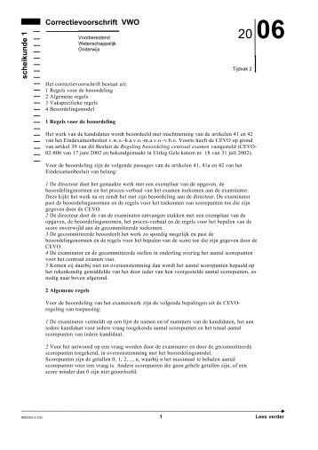 scheikunde 1 Correctievoorschrift VWO - NVON