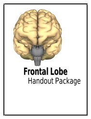 Frontal Lobe Function - Onehealth.ca