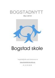 BOGSTADNYTT mai 2010 - Bogstad skole