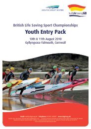 Youth Entry Pack - Surf Life Saving Great Britain