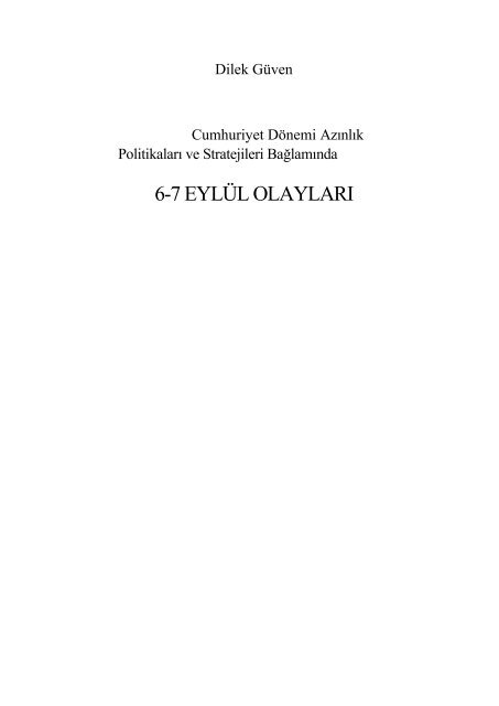 6-7 EYLÜL OLAYLARI