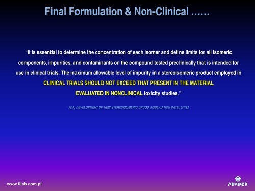 Non-clinical Dose Formulation Analysis