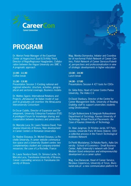 PDF. Programme 2010 - CareerCon