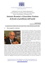 Eugenio Guccione Antonio Rosmini e Gioacchino Ventura di fronte ...