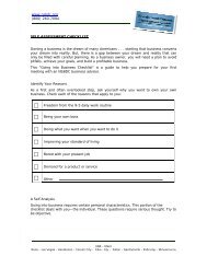 Self Assessment Checklist