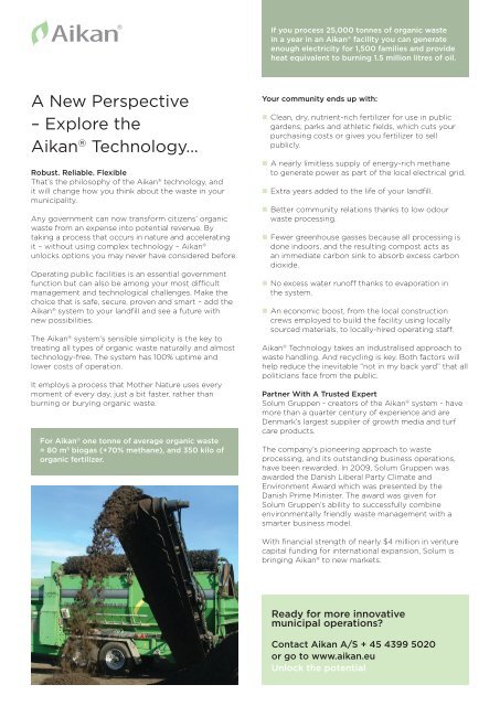 Integrated Dry Anaerobic Digestion and Composting - Aikan