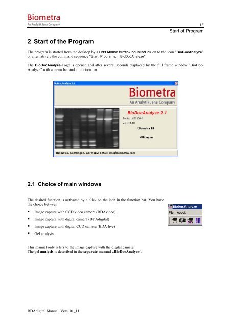 BioDocAnalyze (BDA) digital - Biometra