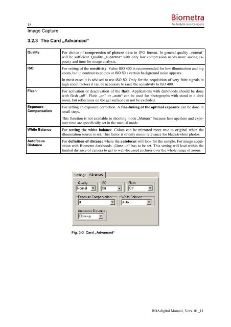 BioDocAnalyze (BDA) digital - Biometra