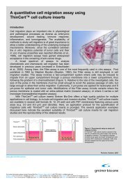 A quantitative cell migration assay using ThinCert ... - Greiner Bio One