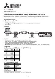 XD221U-ST RS-232C Codes