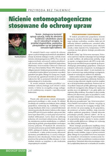 Nicienie entomopatogeniczne stosowane do ochrony upraw