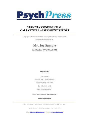 a sample report career direct sample detailed report bju press a sample report career direct sample detailed report bju press