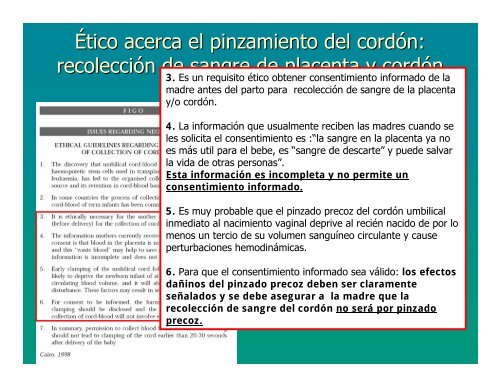 Pinzamiento tardío del cordón umbilical: Una revisión de la ... - Basics