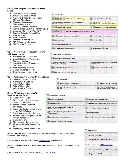 Educator guide in PDF format - SpEd Forms Inc.