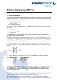 Silicon Containing Additives - Bernd Schwegmann GmbH & Co. KG