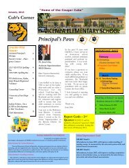 Principal's Paws - Vicenza Elementary School - DoDEA