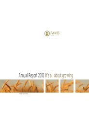 AWB Limited - Annual Report 2001
