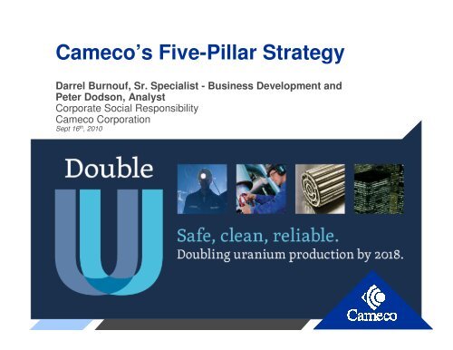 Cameco's Five-Pillar Strategy