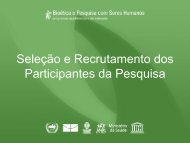 Seleção e Recrutamento dos Participantes da Pesquisa - Anis