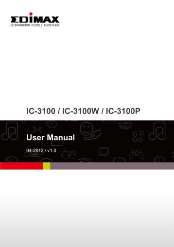 IC-3100 / IC-3100W / IC-3100P User Manual - Edimax