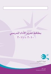 Ø£Ø¯Ø§Ø¡ Ø§ÙÙØ¯Ø±Ø³Ø© ÙÙ Ø§Ø§ÙØ®ØªØ¨Ø§Ø±Ø§Øª Ø§ÙØ¯ÙÙÙØ©