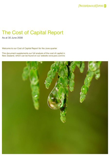 The Cost of Capital Report - PwC