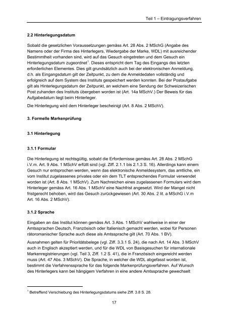 Richtlinien in Markensachen 1.7.2008