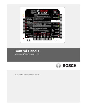 Installation Guide - Bosch Security Systems