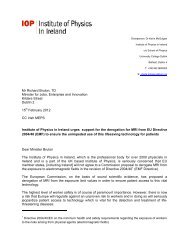 IOPI letter to Minister Richard Bruton re derogation for MRI from EU ...