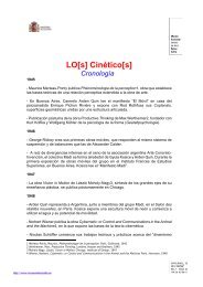 LO[s] Cinético[s] Cronología - Aula de Bellas Artes
