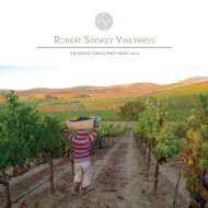 Booklet - Robert Sinskey Vineyards