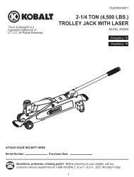 2-1/4 TON (4,500 LBS.) TROLLEY JACK WITH LASER