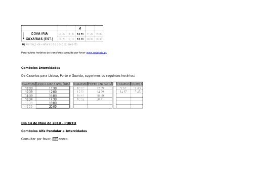 A CP Comboios de Portugal (CP Longo Curso, neste particular), vai ...