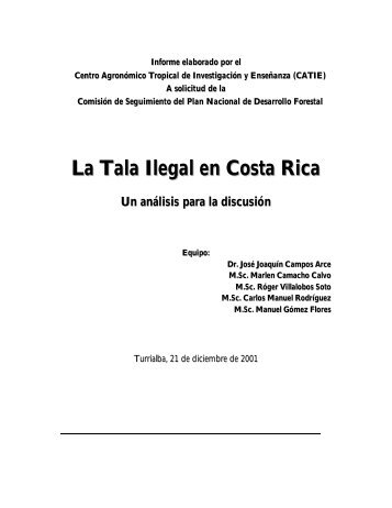 La Tala ilegal en Costa Rica.pdf - Illegal Logging Portal