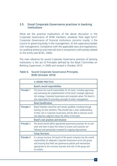 Corporate Governance and Access to Finance - ESBG