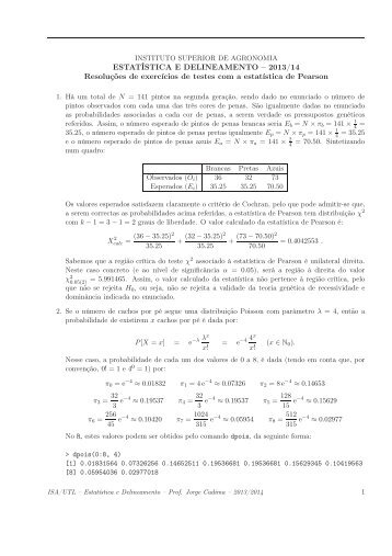 ResoluÃ§Ãµes dos ExercÃ­cios do Teste Qui-quadrado - Instituto ...