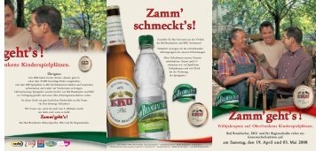 Zamm'geht's! - Kulmbacher Brauerei AG