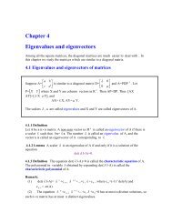 Chapter 2 Eigenvalues and eigenvectors