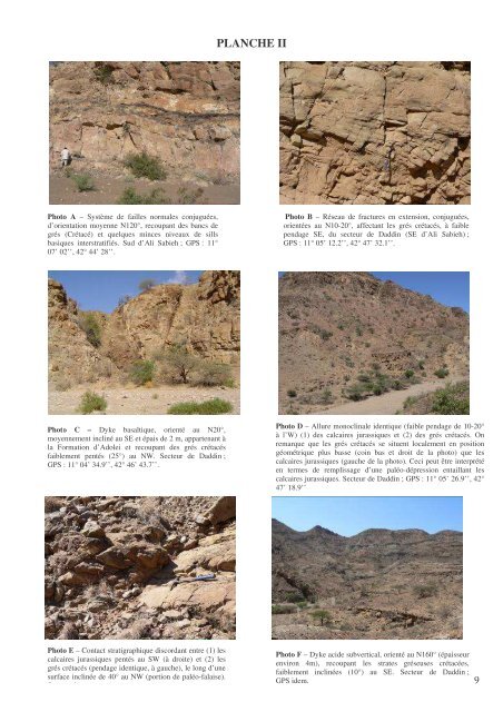 Compte-Rendu de la mission géologique à Djibouti ... - MaWaRi.net